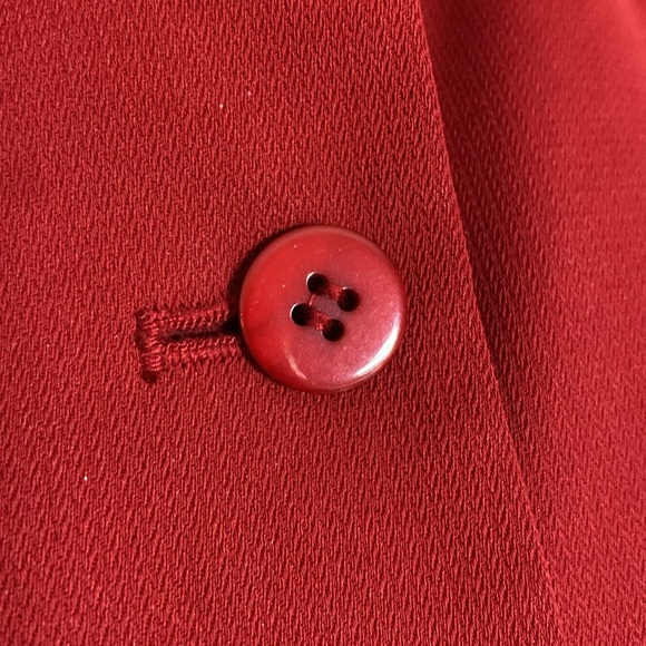 Vtg Pendleton red women‘s red blazer/jacket, shoulder pads, button down. Size 8 - Picture 7 of 14